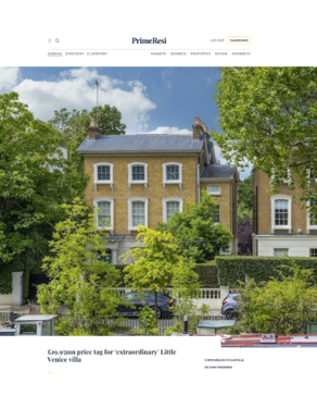 £19.95mn price tag for ‘extraordinary’ Little Venice villa - Ian Green Residential