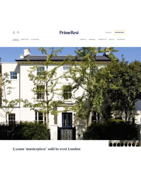 £30mn ‘masterpiece’ sold in west London - Ian Green Residential