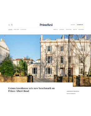 £16mn townhouse sets new benchmark on Prince Albert Road - Ian Green Residential
